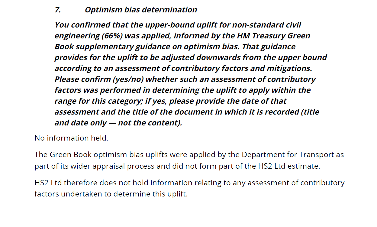 HS2 Ltd’s answer to question 7 of FOI-26-6339 (September 2026).